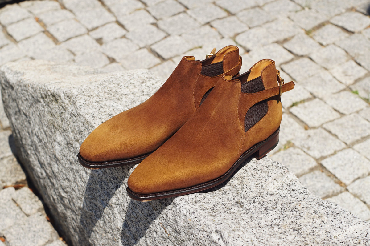 Bottines élégantes Corthay Bernay En Cuir Bleu - Pointure 40 EU (7 US) - Occasion