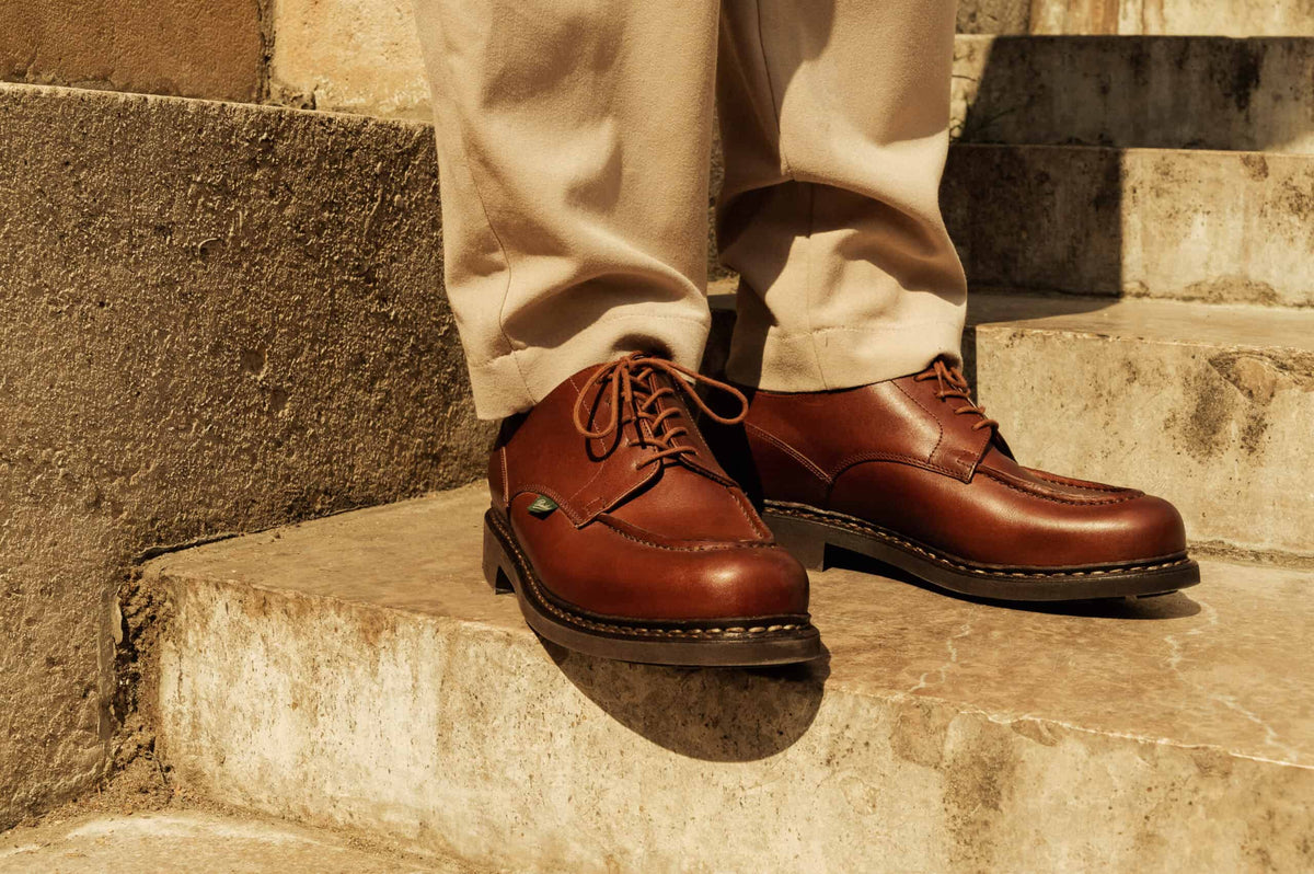 靴 PARABOOT CHAMBORD 7.5 Dark Brown Paraboot - Chambord Shoes in Dark Brown – Stoy