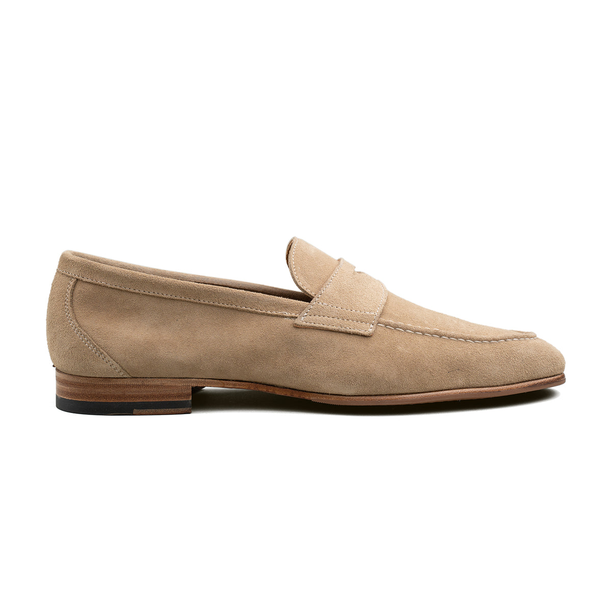 Berwick Unlined Penny Loafer - Sand Suede – Mehra display picture 2