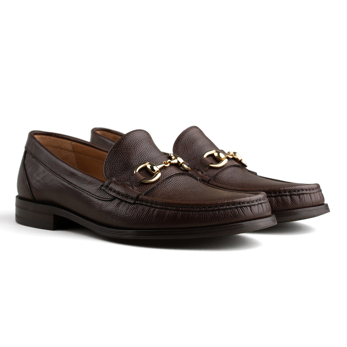 bkr Dark Brown Leather Loafers Baldwin Bit Loafer - Dark Brown – Benjamin main image 2