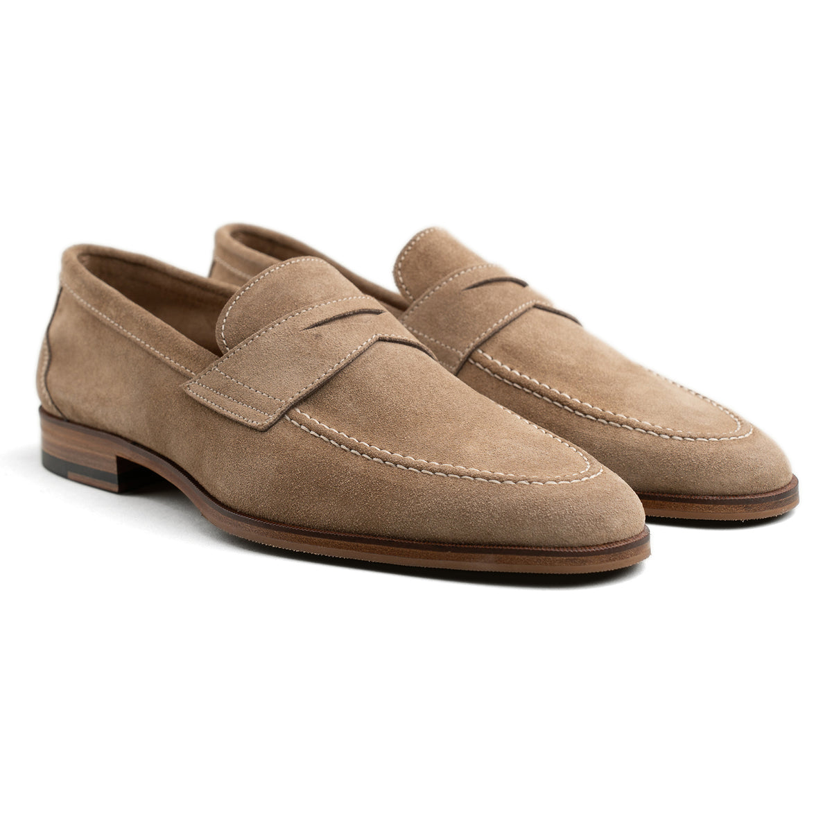 NWOB Coach Mens Suede Claremont Penny Loafer Size 8D Torino Navy Suede | Penny Loafer – Crockett & Jones US main image 4