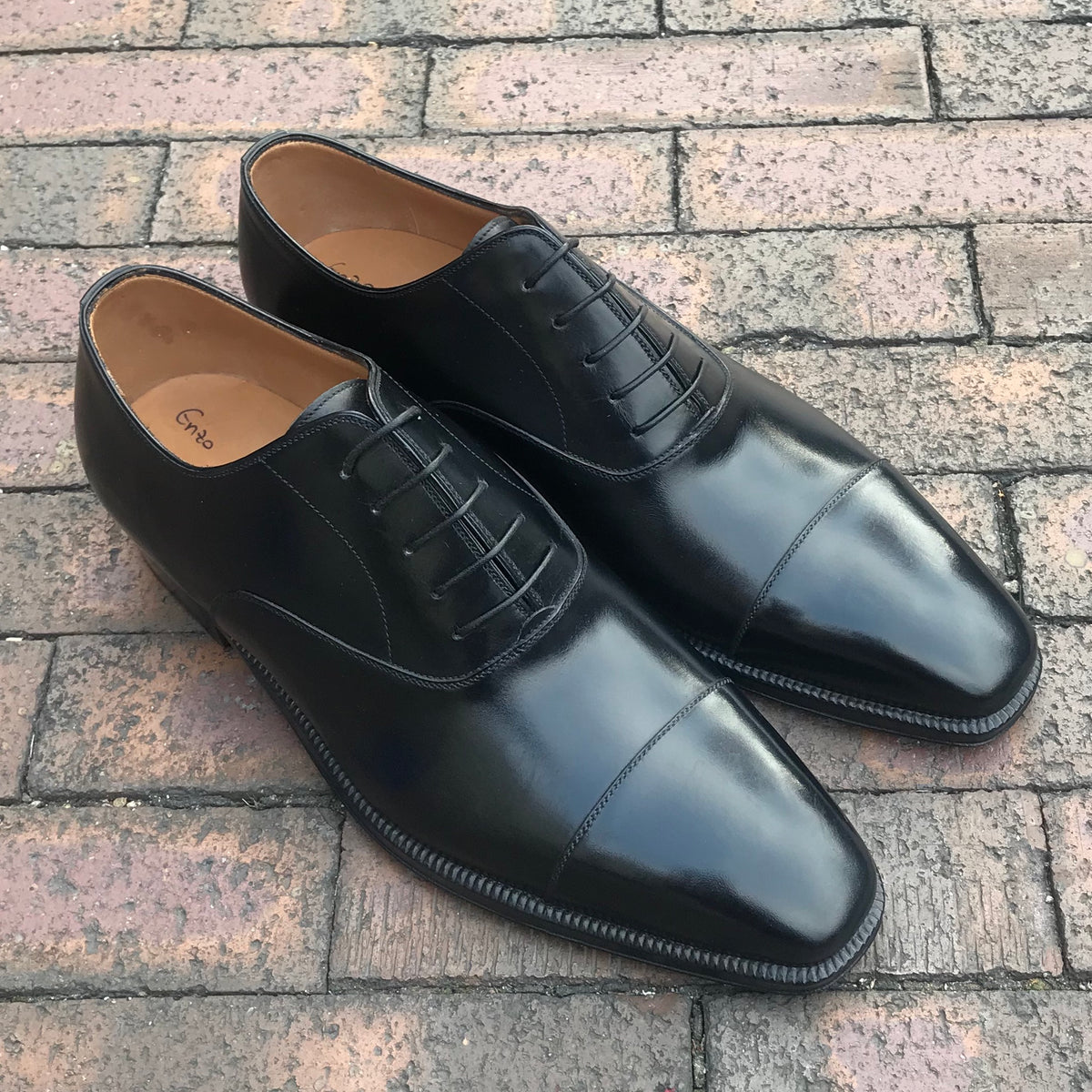靴 Enzo Bonafe black size40 Enzo Bonafé Oxford Black Calf – Skoaktiebolaget