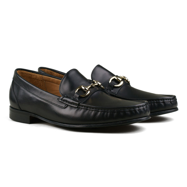 Bologna Bit Loafer - Black Calf