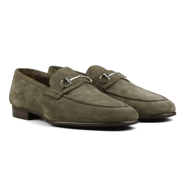 Blake Bit Loafer - Olive Suede