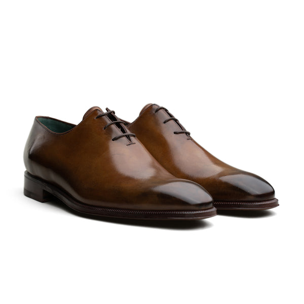 3 Eyelet Wholecut Oxford - Tobacco Calf