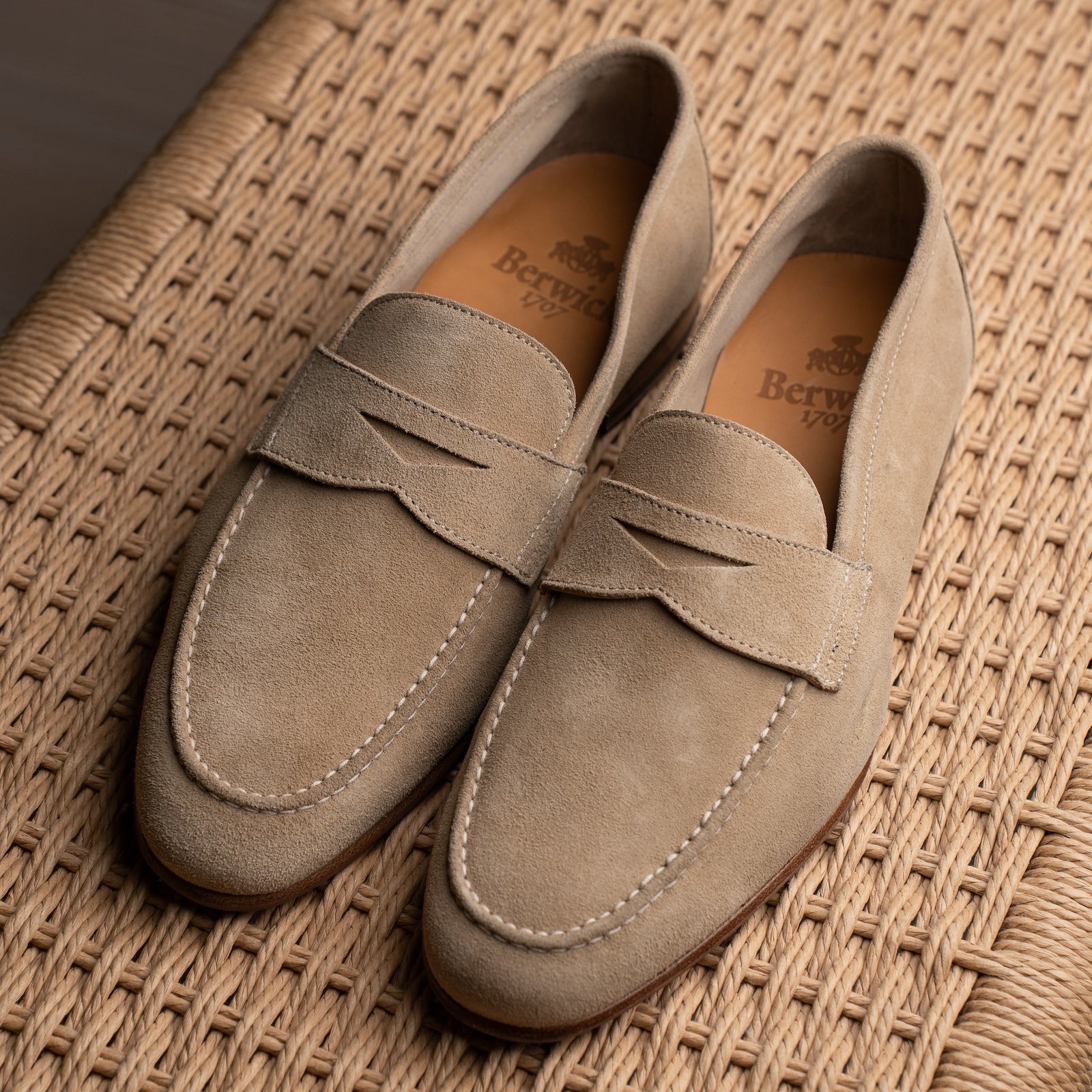 Unlined Penny Loafer - Sand Suede