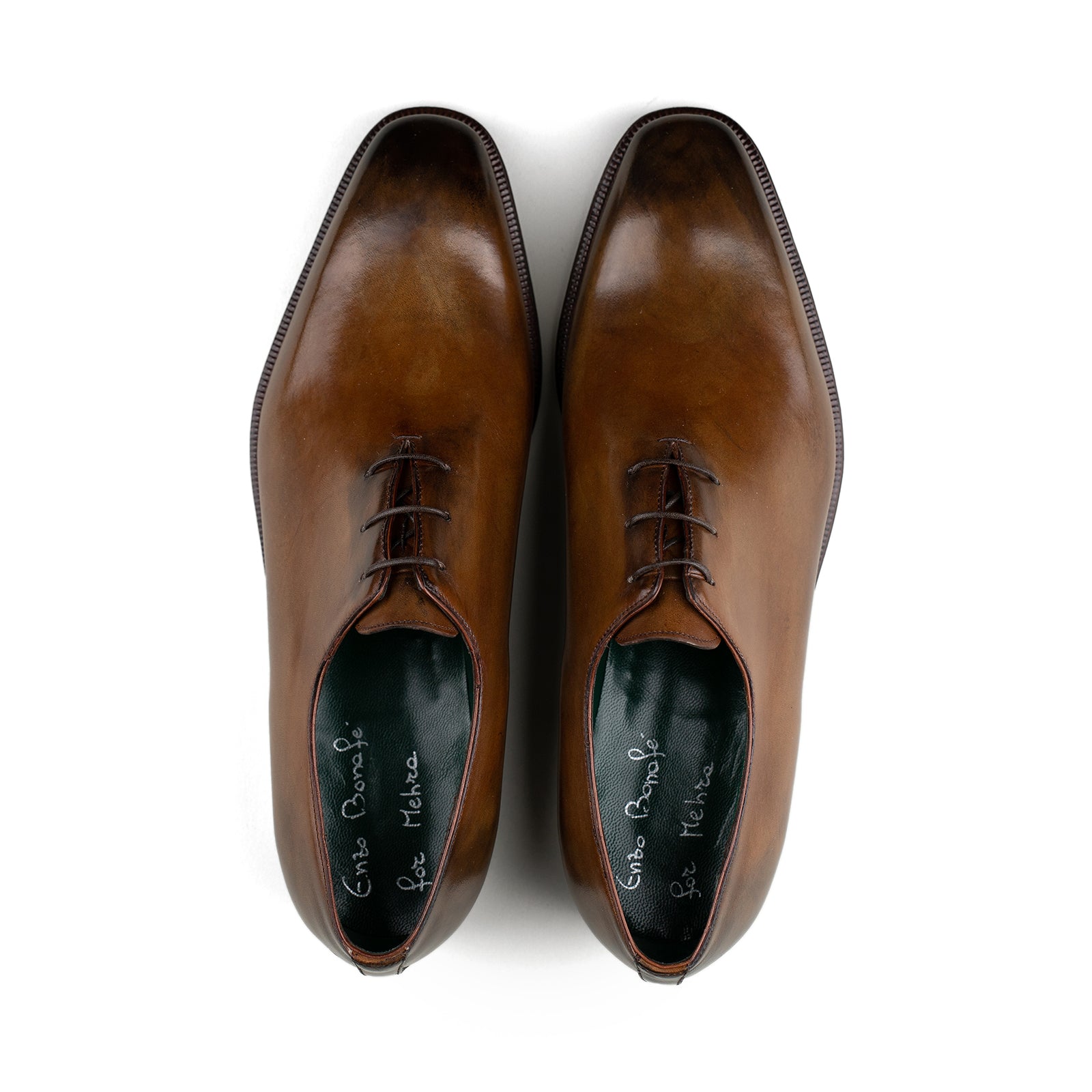 3 Eyelet Wholecut Oxford - Tobacco Calf