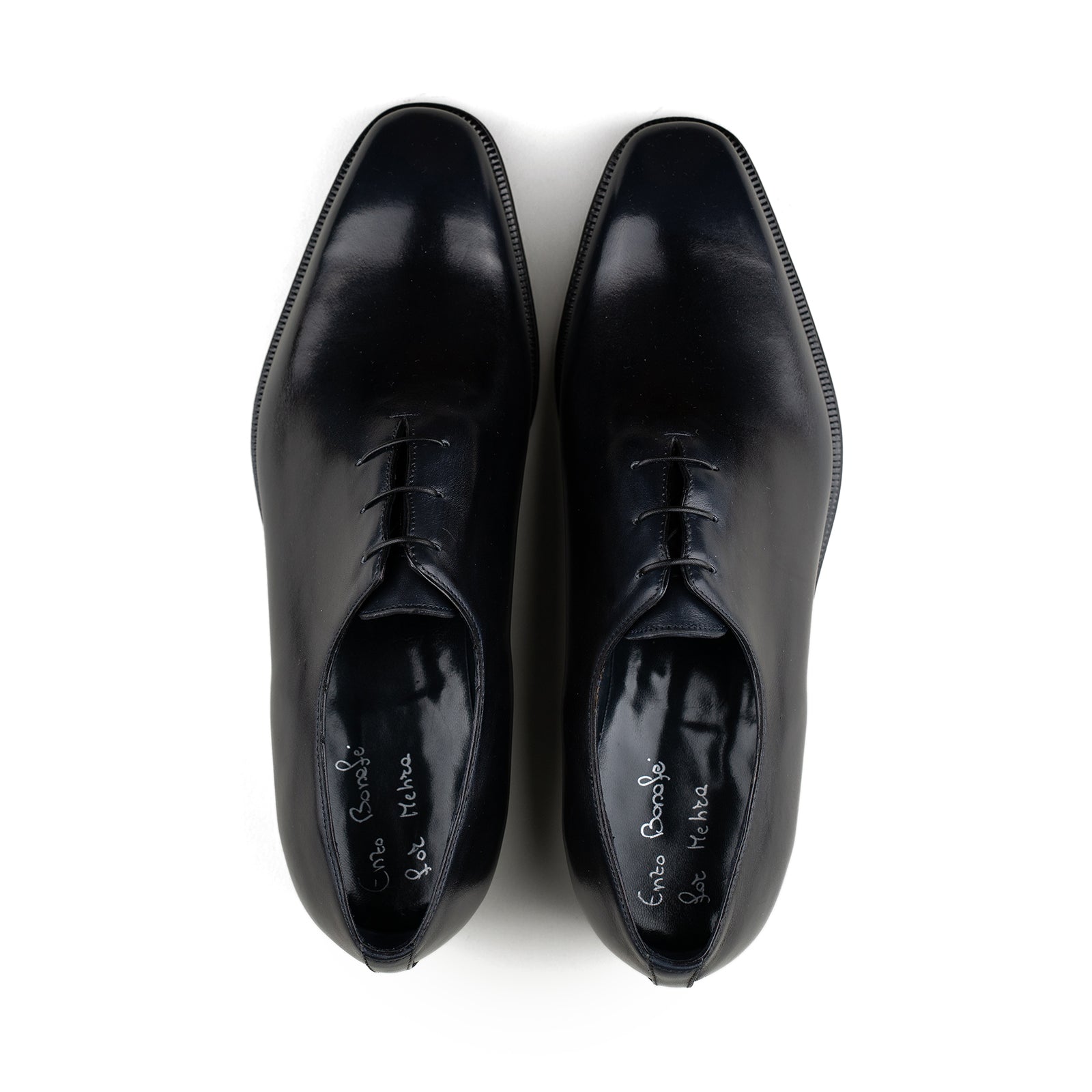 3 Eyelet Wholecut Oxford - Dark Blue Calf
