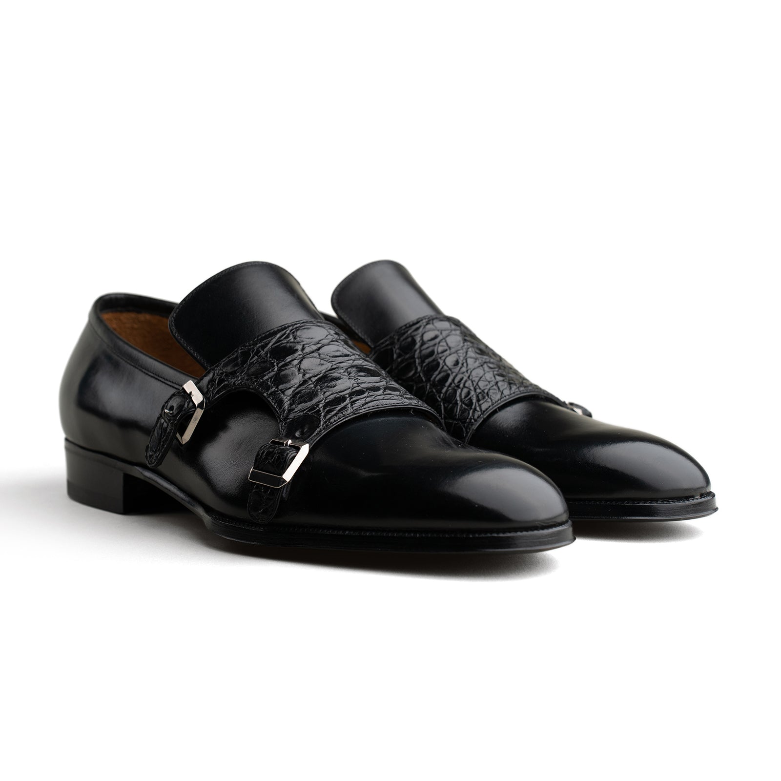 Style 3984 - Black Calf / Black Alligator