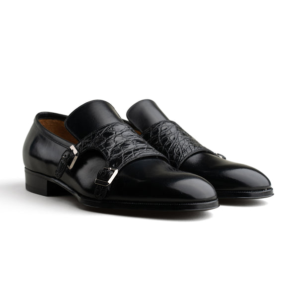 Style 3984 - Black Calf / Black Alligator