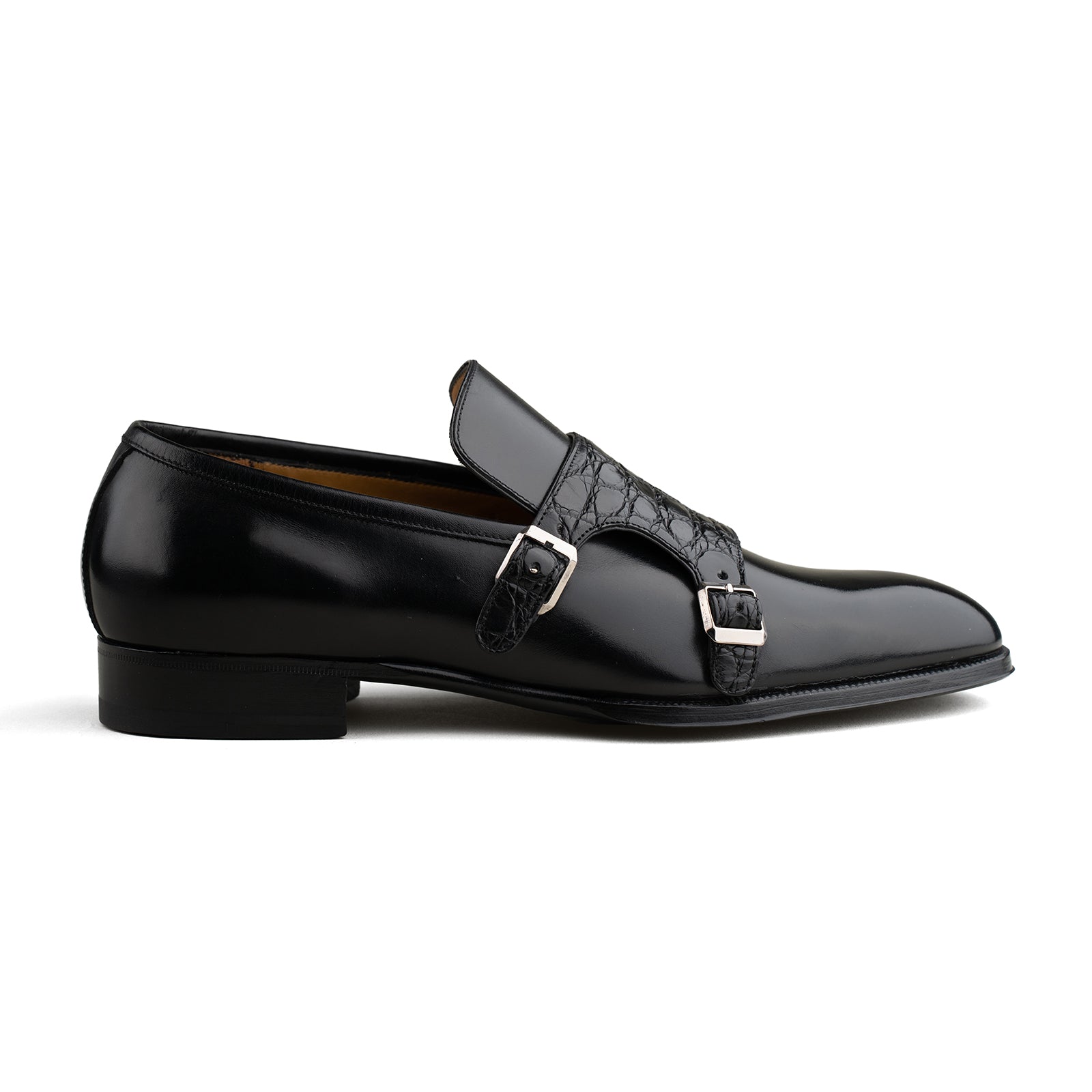 Style 3984 - Black Calf / Black Alligator