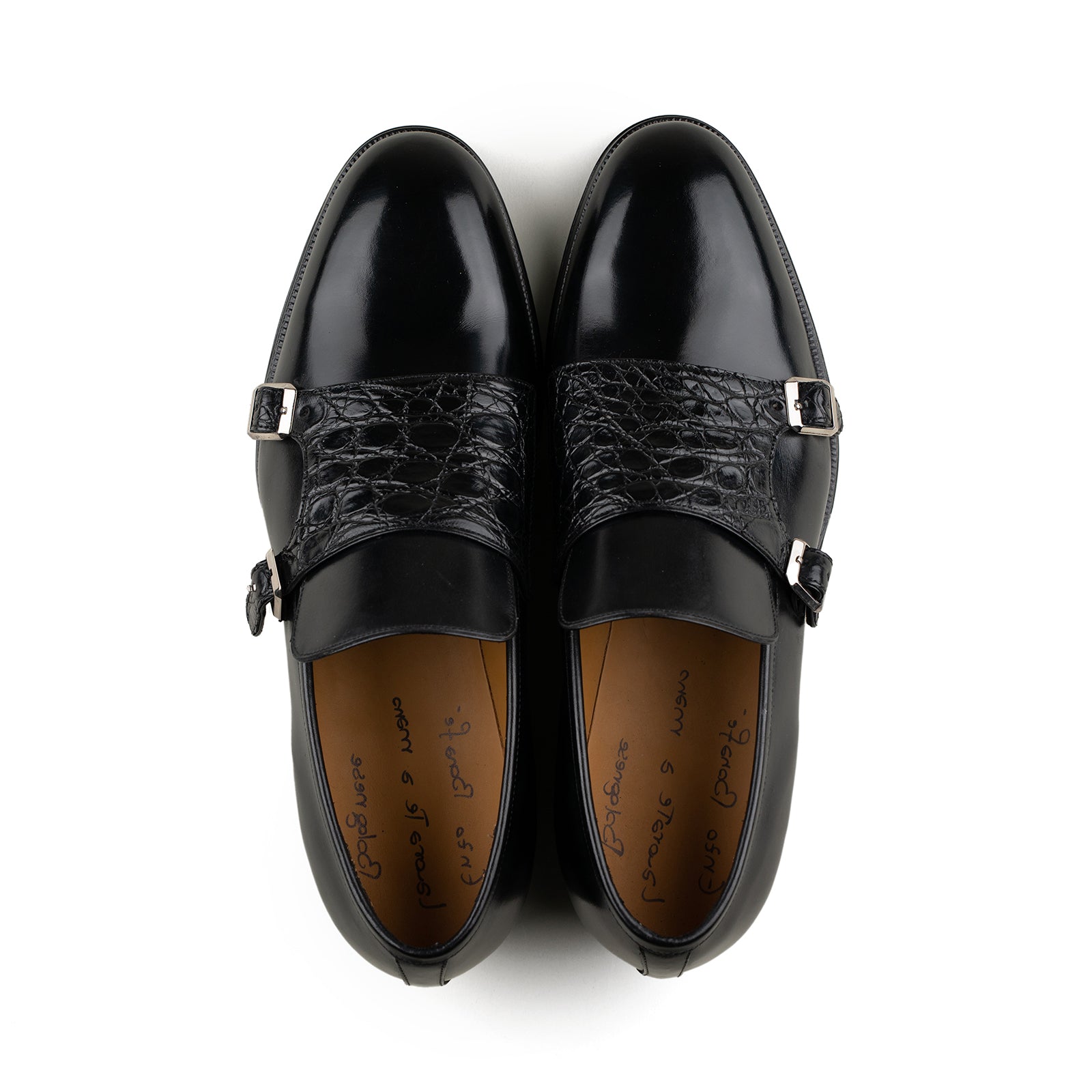 Style 3984 - Black Calf / Black Alligator