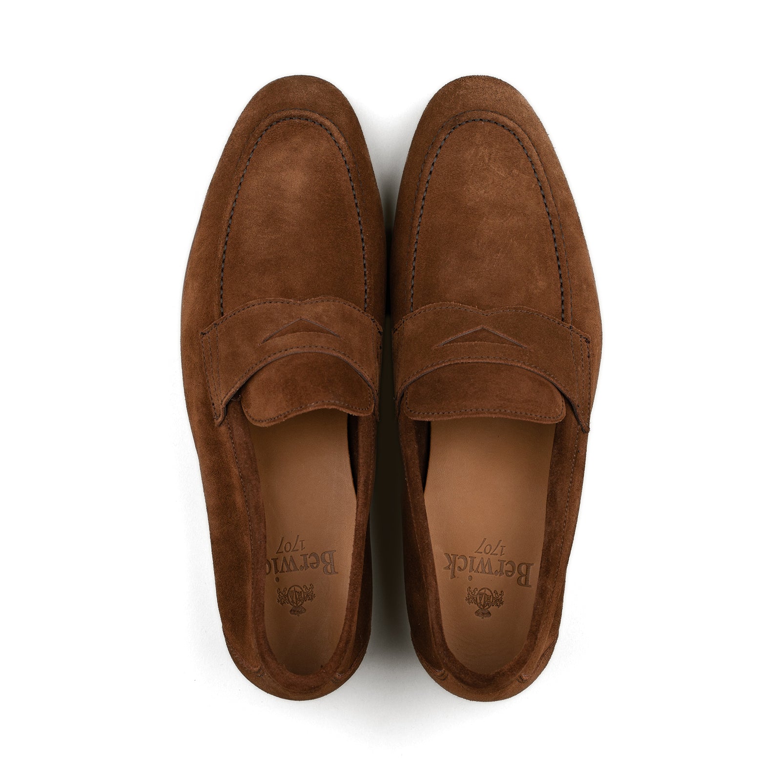 Unlined Penny Loafer - Snuff Brown Suede