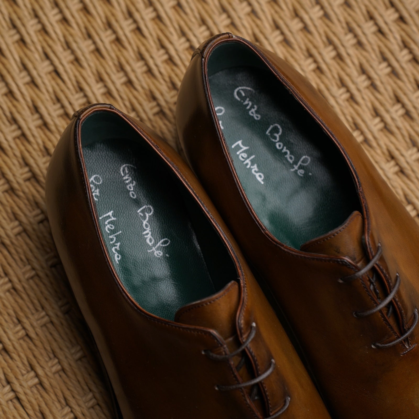 3 Eyelet Wholecut Oxford - Tobacco Calf