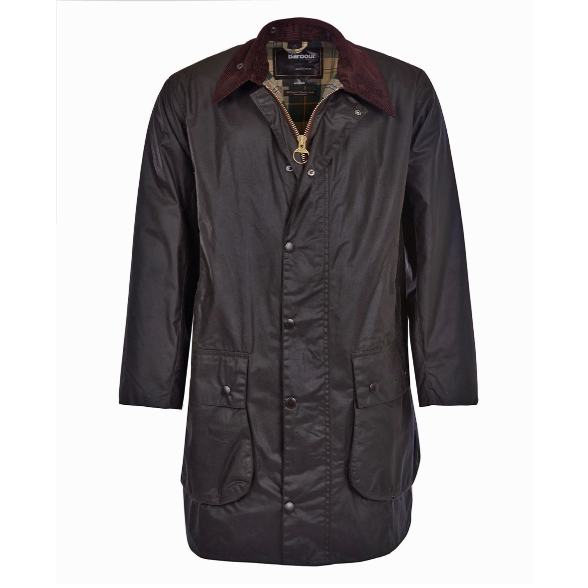 ジャケット・アウター Barbour BORDER SHAPE MEMORY 36 Barbour Border Waxed Jacket - Sage – Mehra