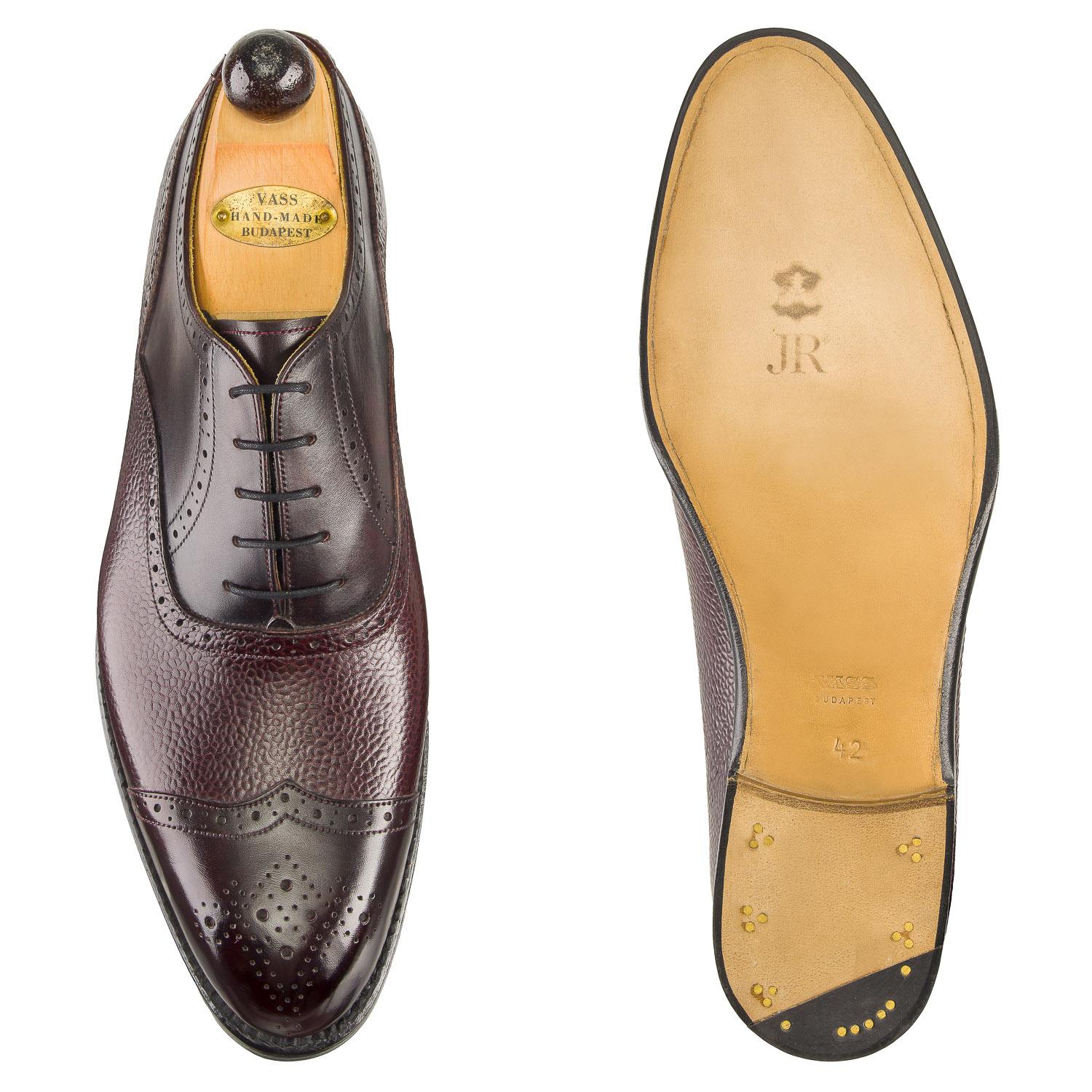 V-Cap Oxford - Bordeaux Calf / Grain