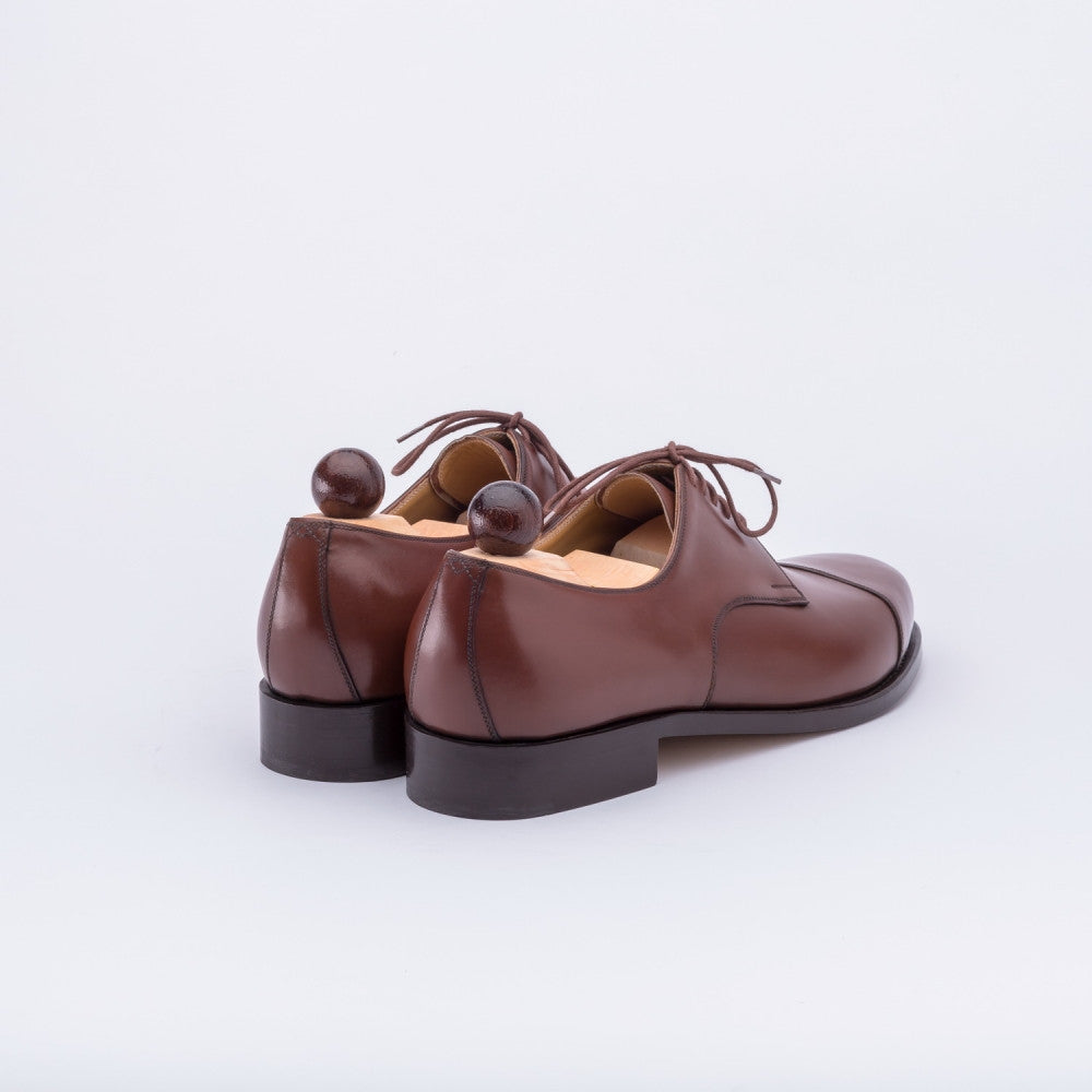 Vass Shoes Derby Style 1030 - Antic Cognac Calf - Rear View
