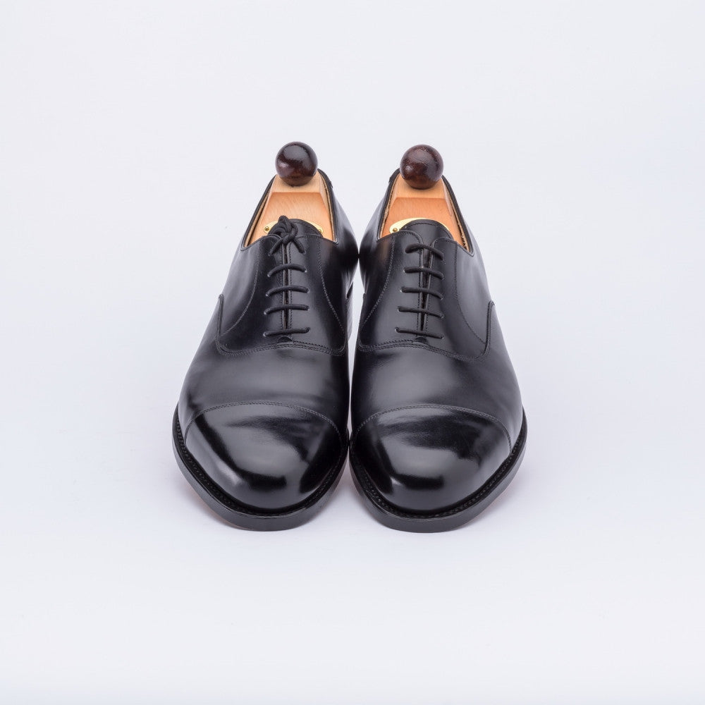 Vass Shoes Style 1052 - Black Calf - Top Down View