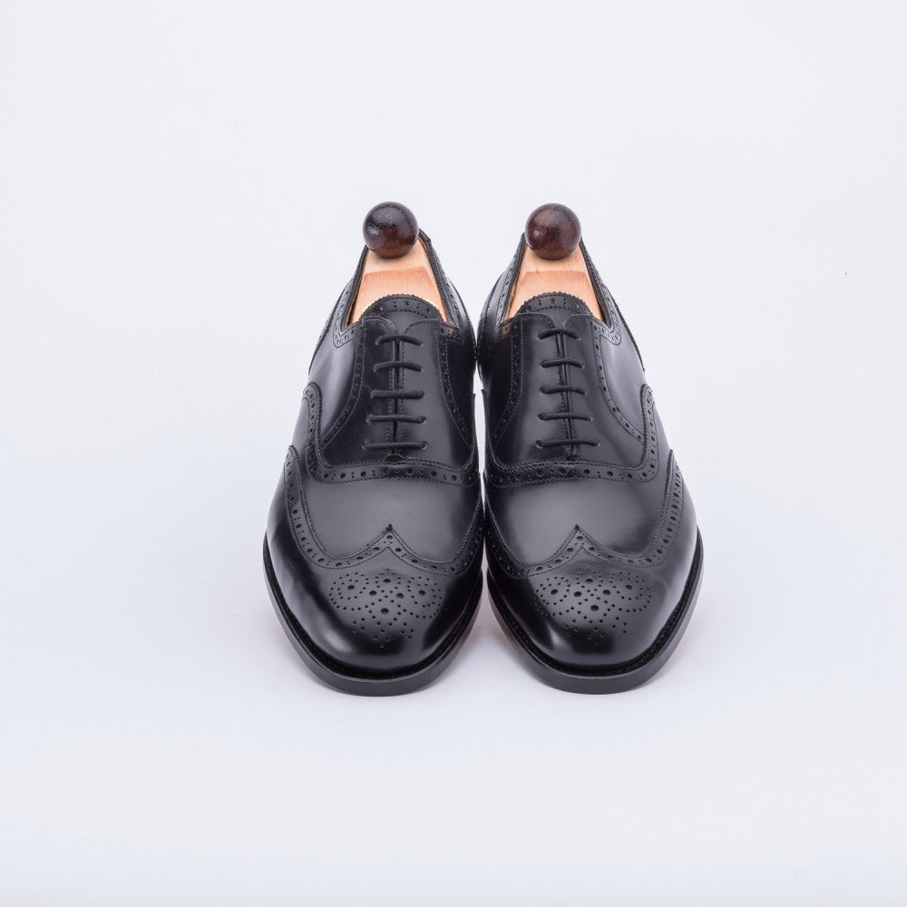 Vass Shoes Style 1050 - Black Calf - Top Down View