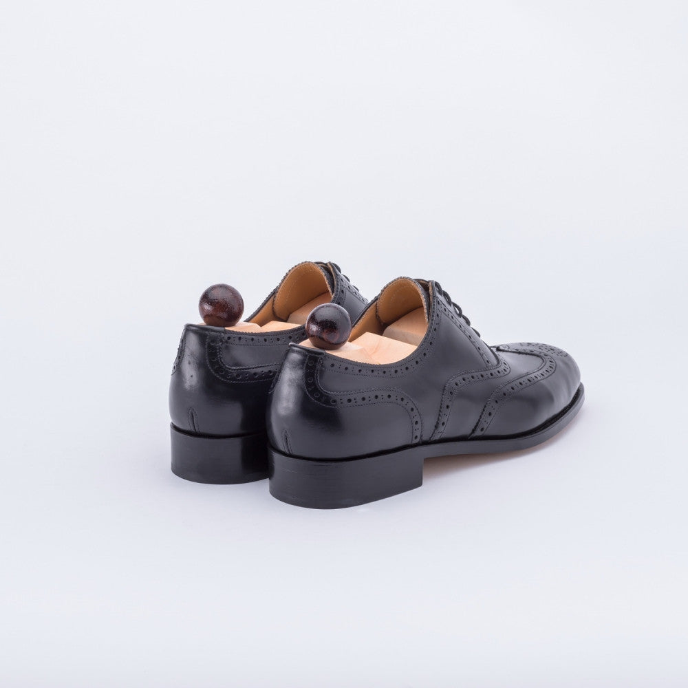 Vass Shoes Style 1050 - Black Calf - Rear View