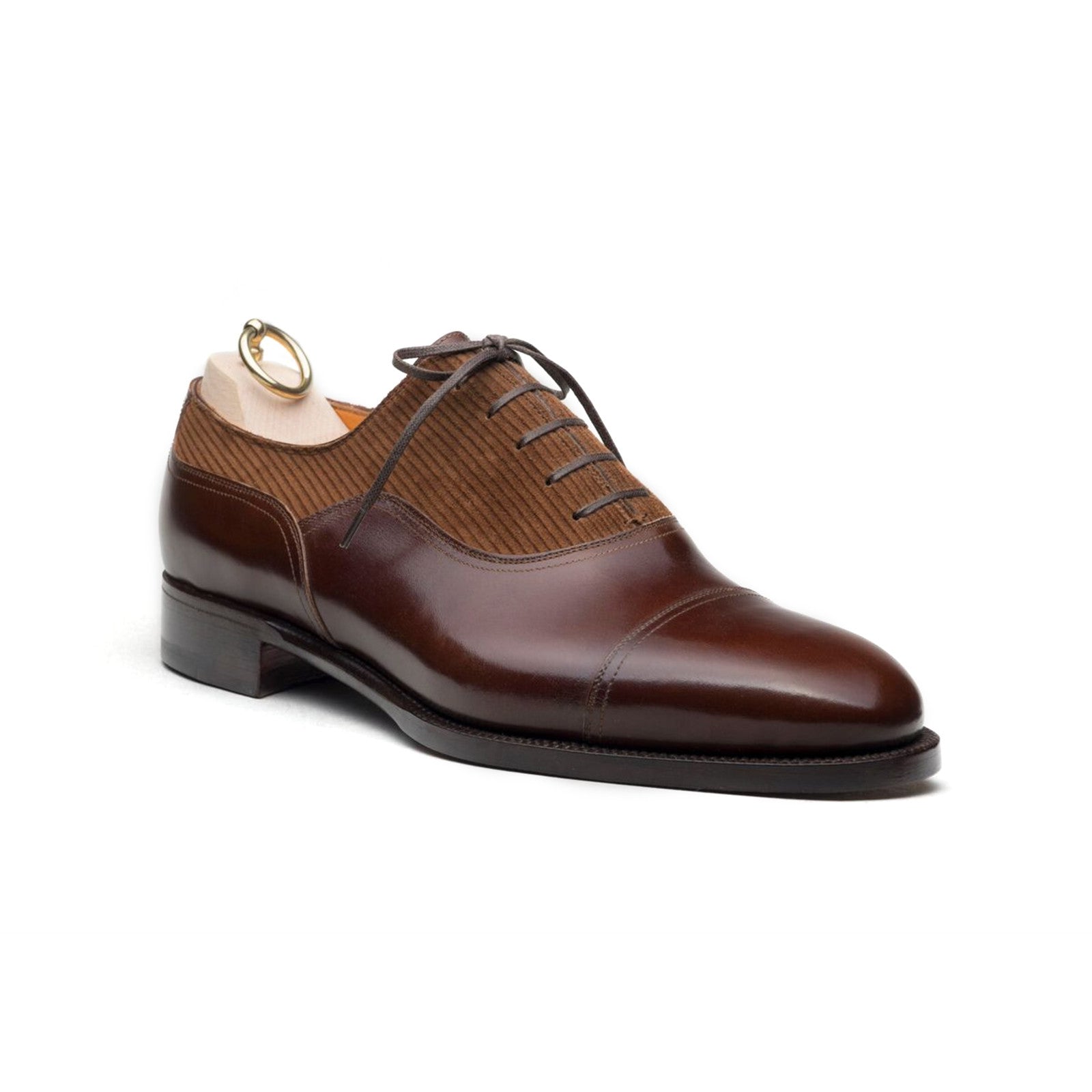 Stefano Bemer Style 6320 - Oak Calf / Brown Corduroy