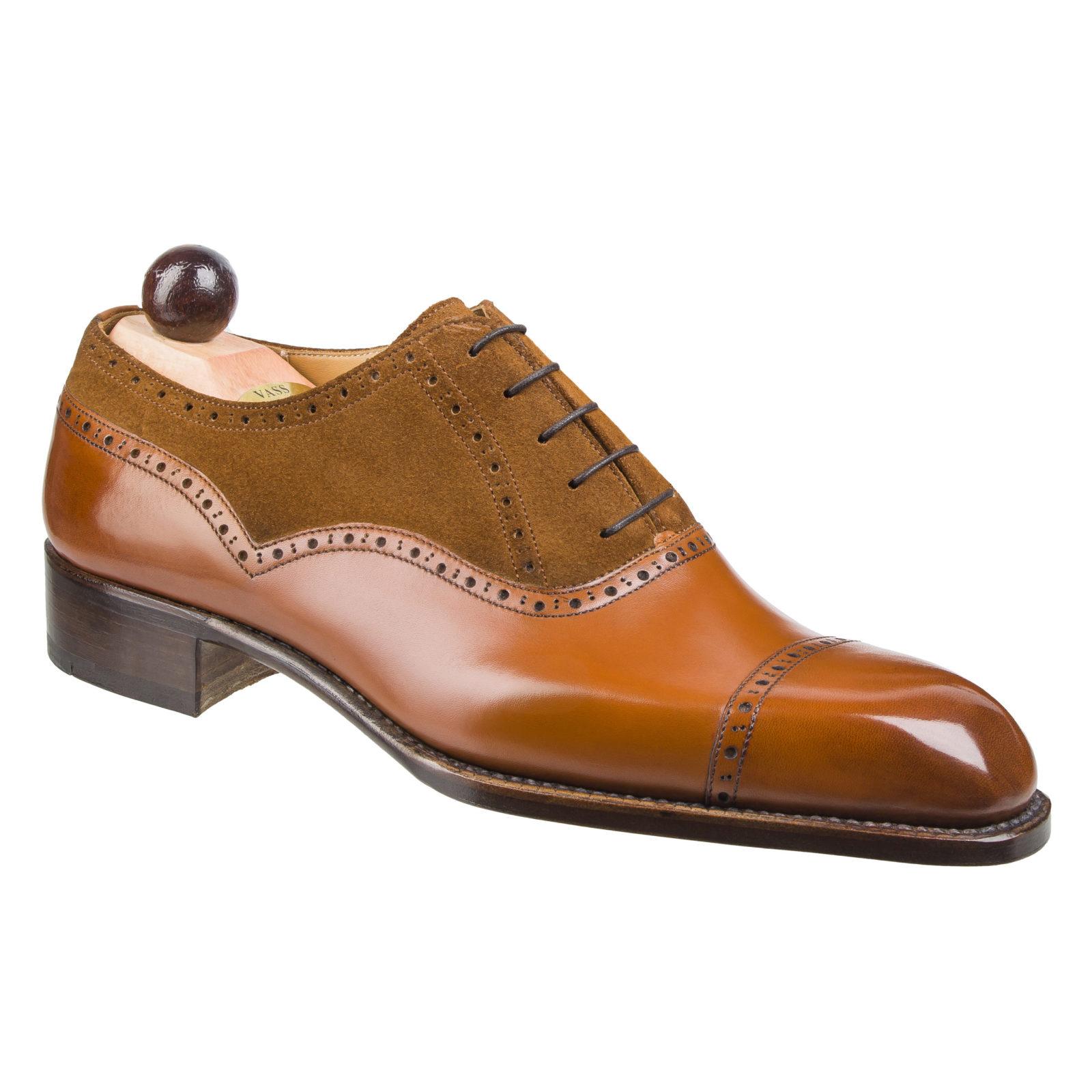 Alt English II - Cognac Calf / Deer Brown Suede