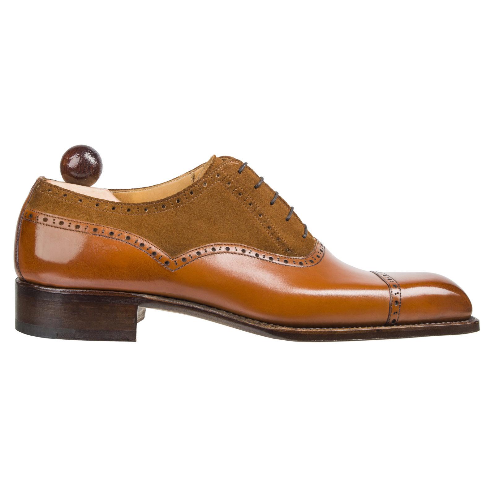Alt English II - Cognac Calf / Deer Brown Suede