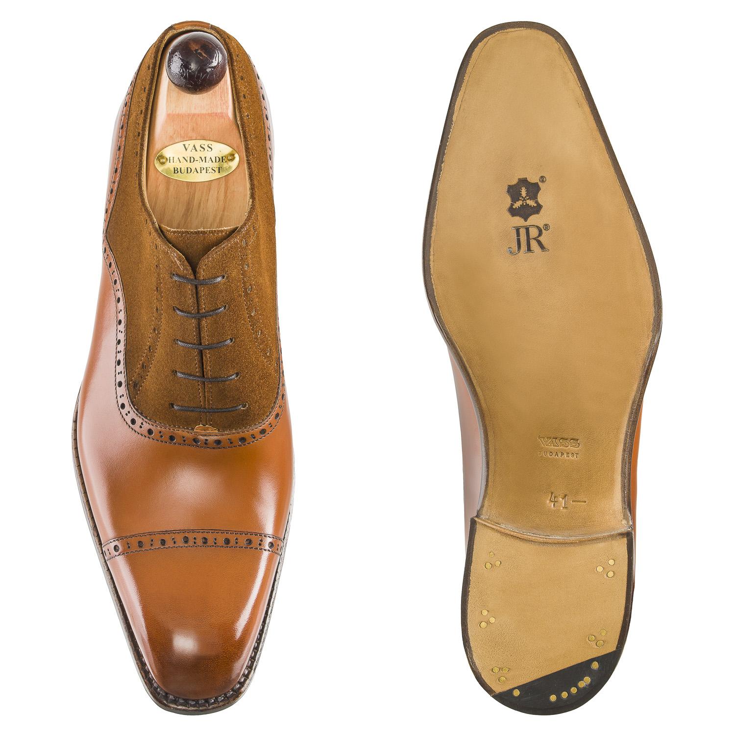 Alt English II - Cognac Calf / Deer Brown Suede