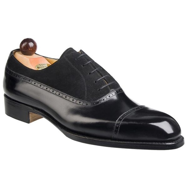 Balmoral Oxford - Black Calf / Suede