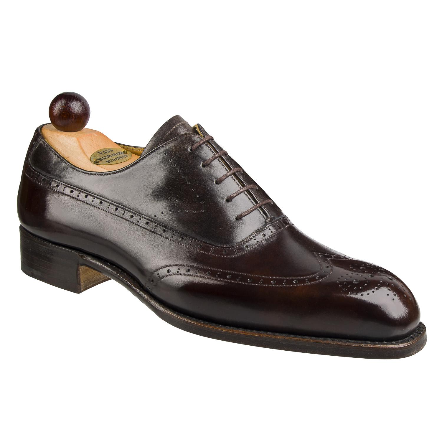 Balmoral Wingtip - Brown / Grey Museum Calf