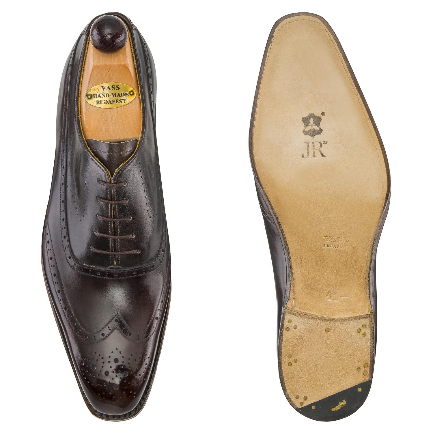 Balmoral Wingtip - Brown / Grey Museum Calf