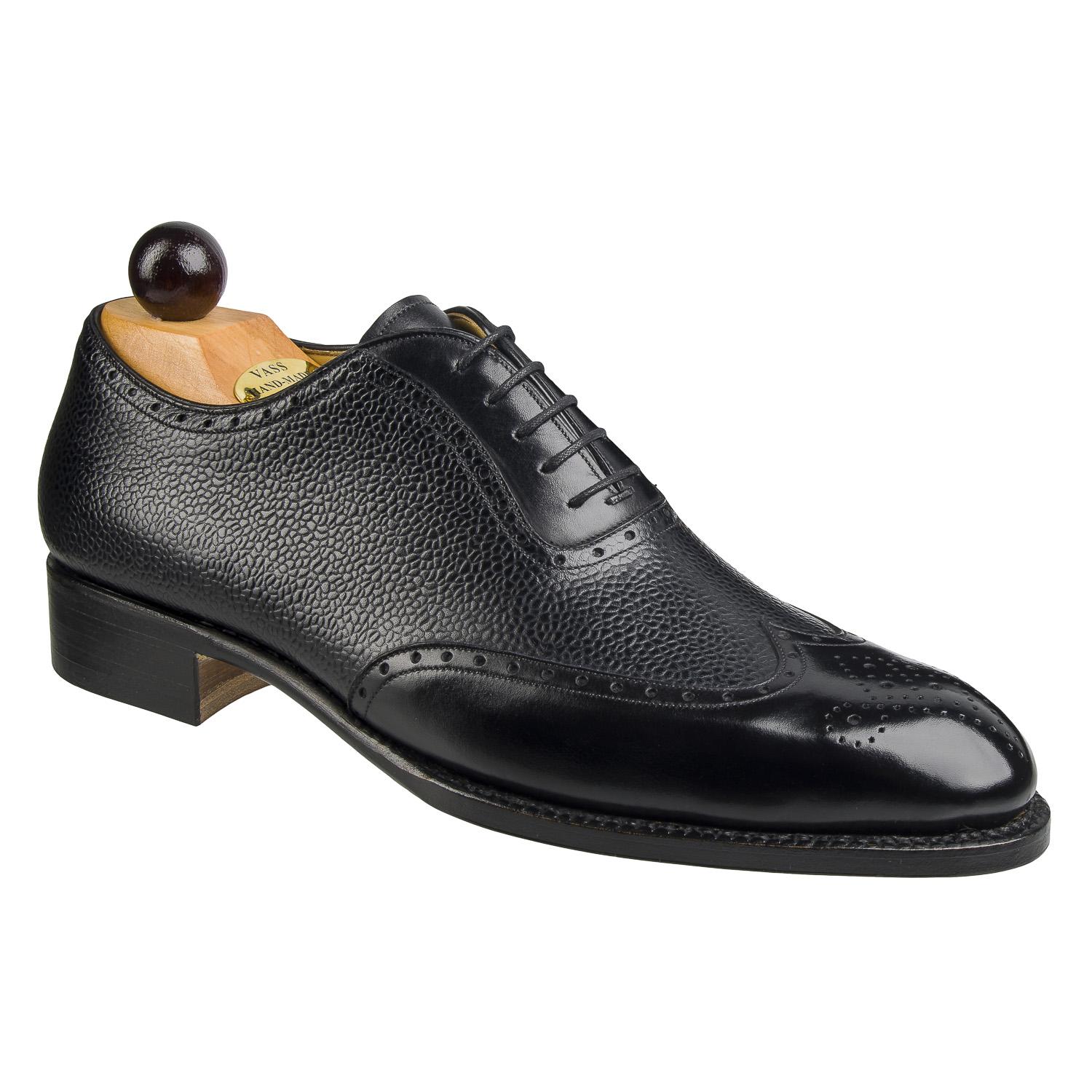 Italian Wingtip - Black Calf / Grain