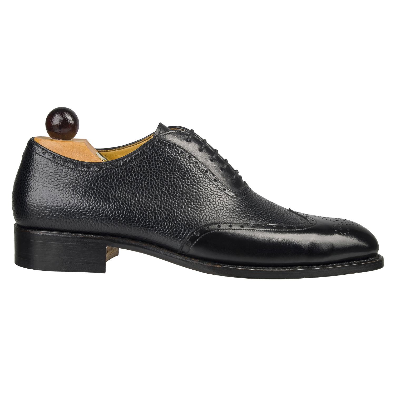 Italian Wingtip - Black Calf / Grain