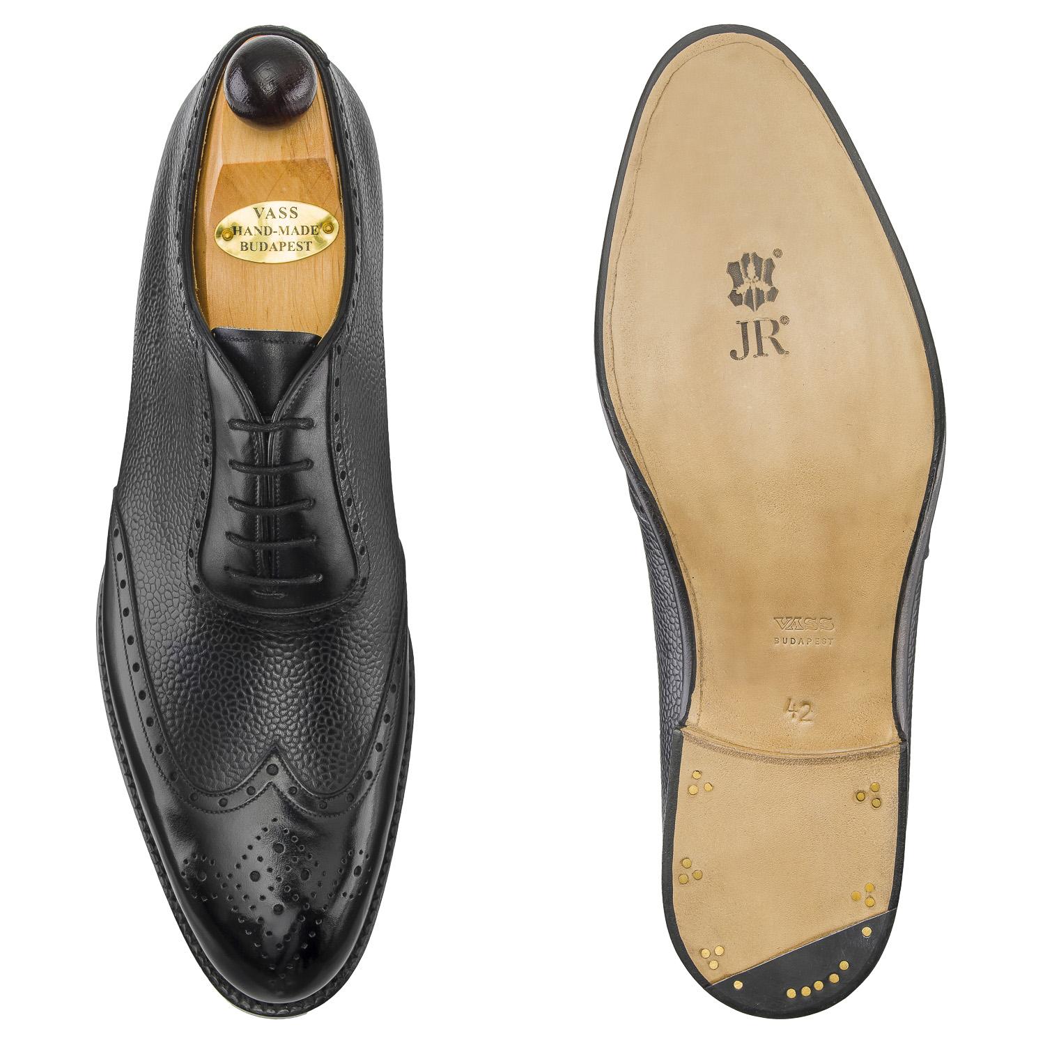 Italian Wingtip - Black Calf / Grain