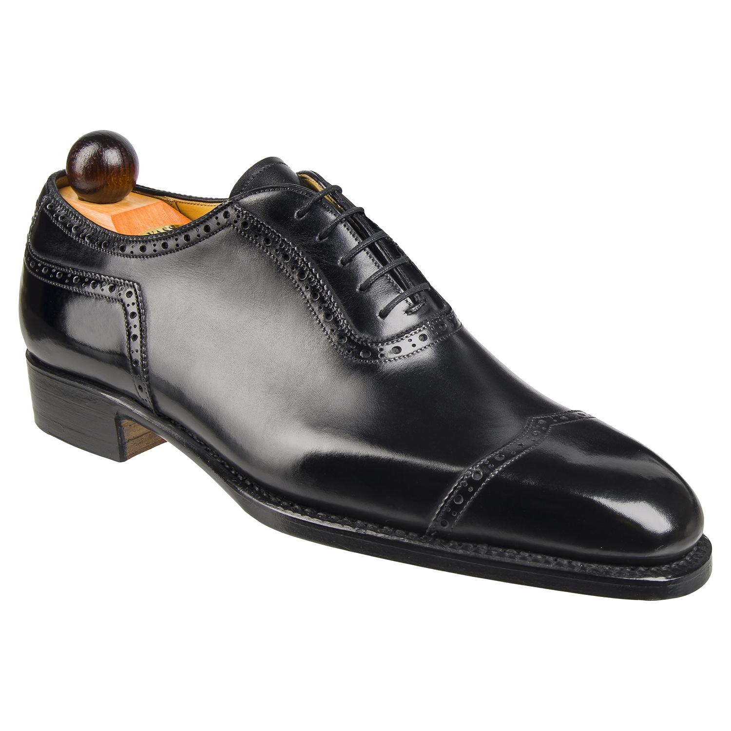Italian V-Cap Oxford - Black Calf