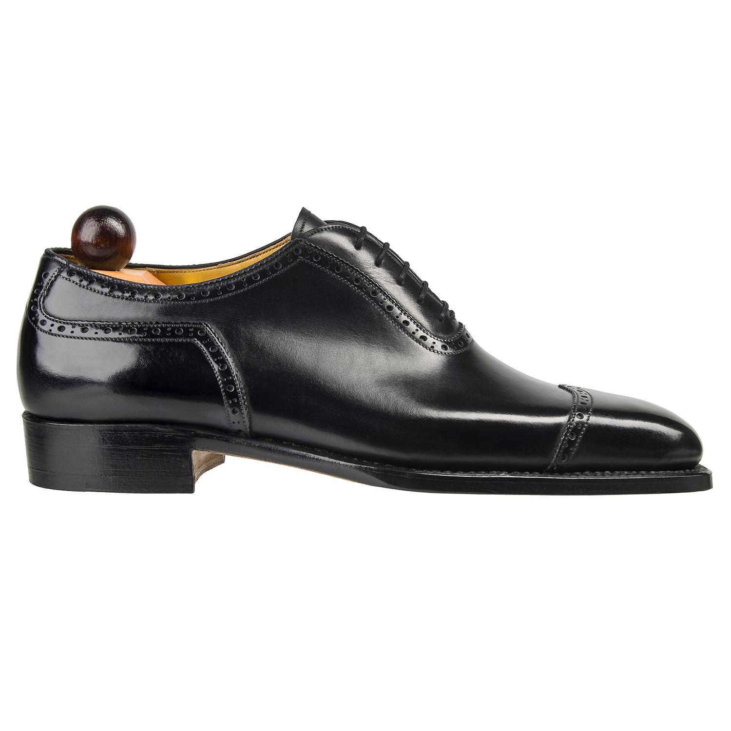 V-Cap Italian Oxford - Black Calf