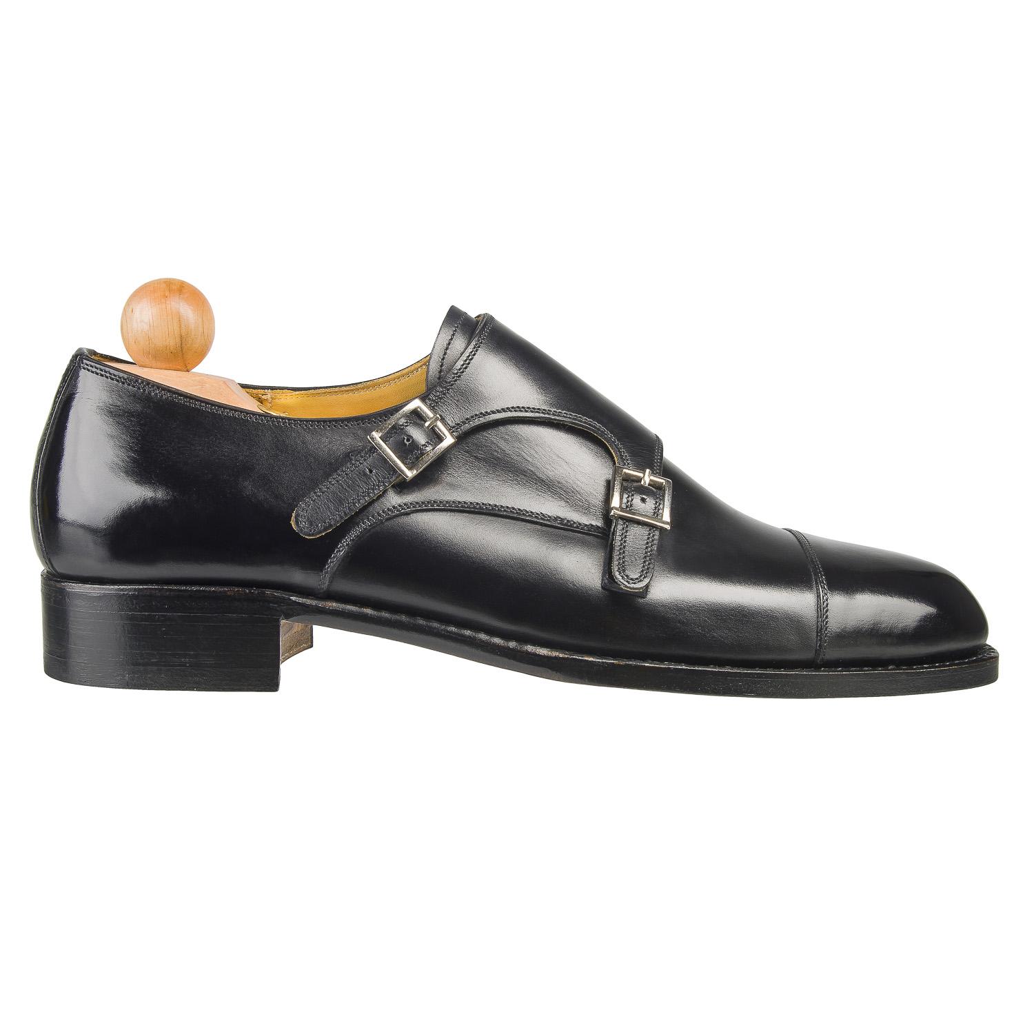 Double Monk - Black Calf