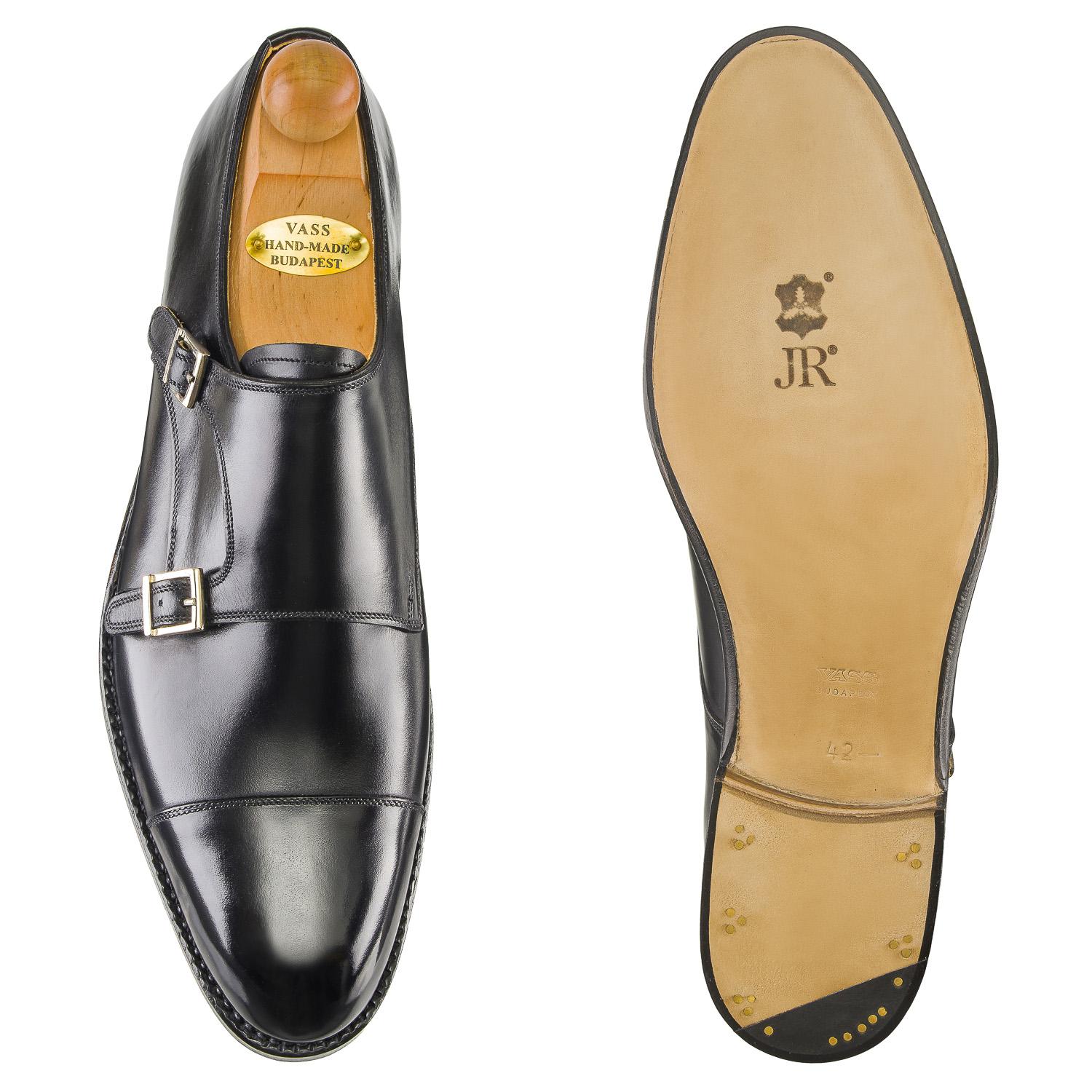Double Monk - Black Calf