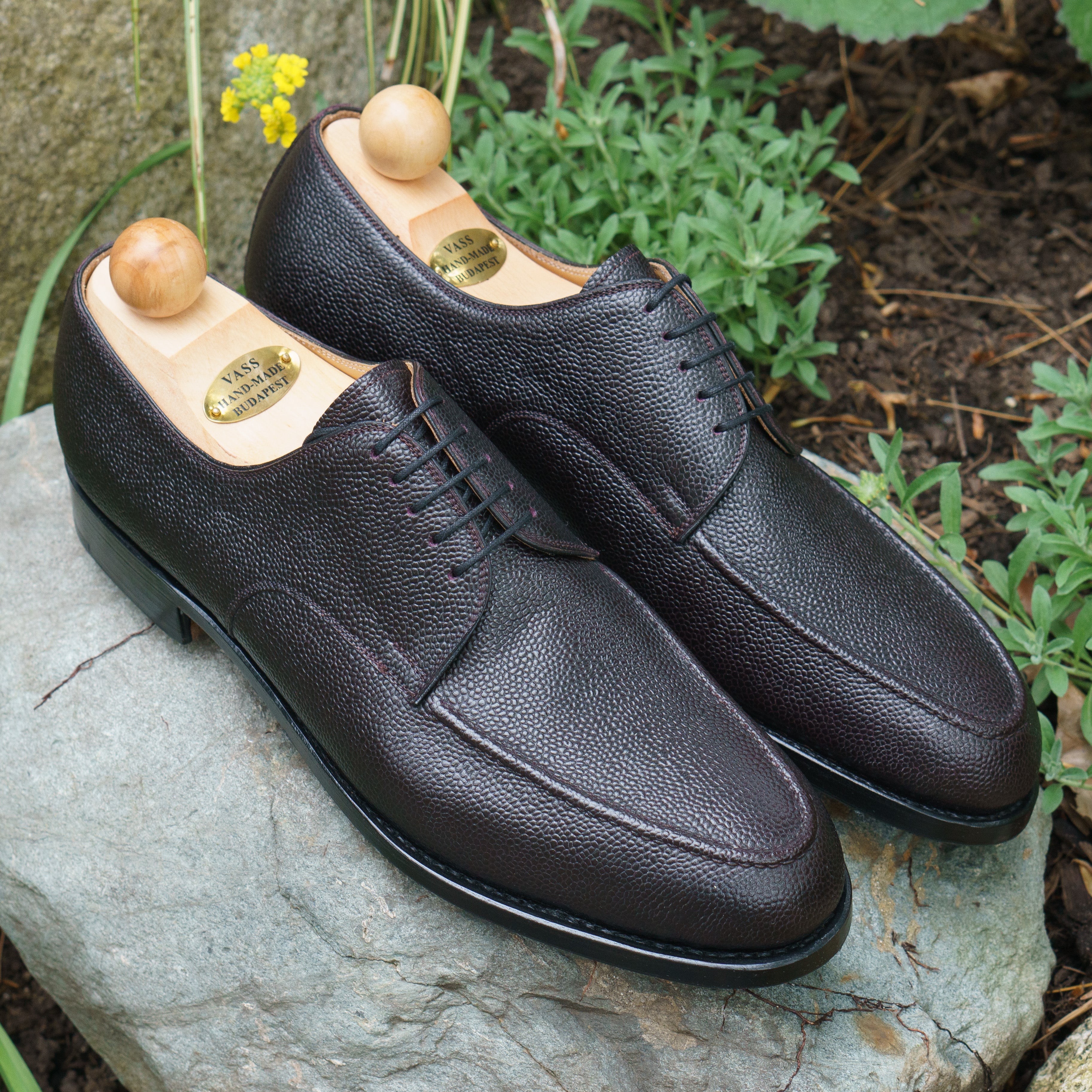 London w/ Stitched Upper - Oxblood Scotchgrain