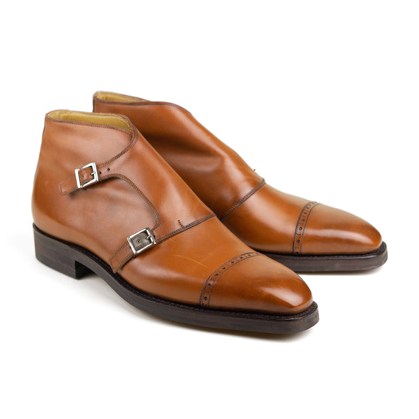 Double Monk Boot - Cognac Calf