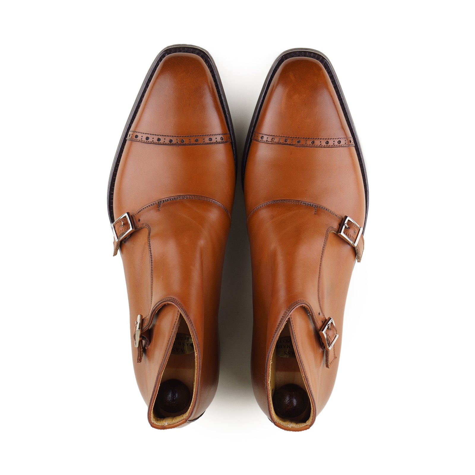 Double Monk Boot - Cognac Calf