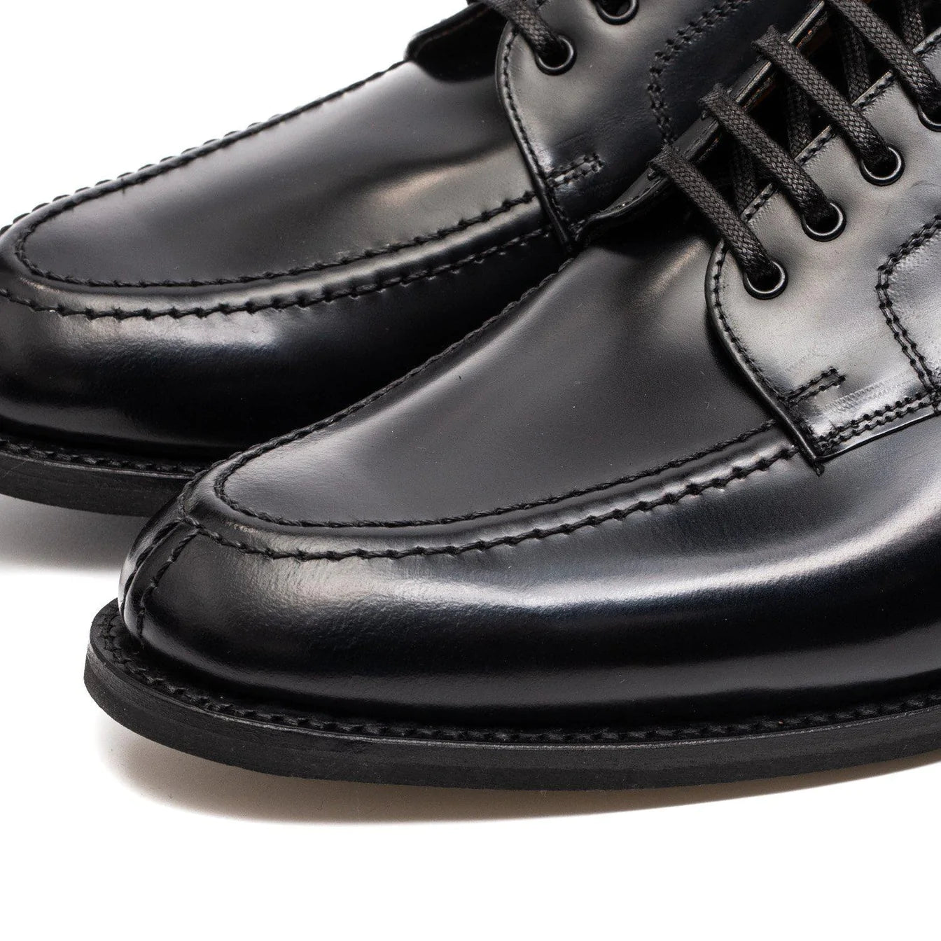 1130B Military Derby Shoe - Black Leather