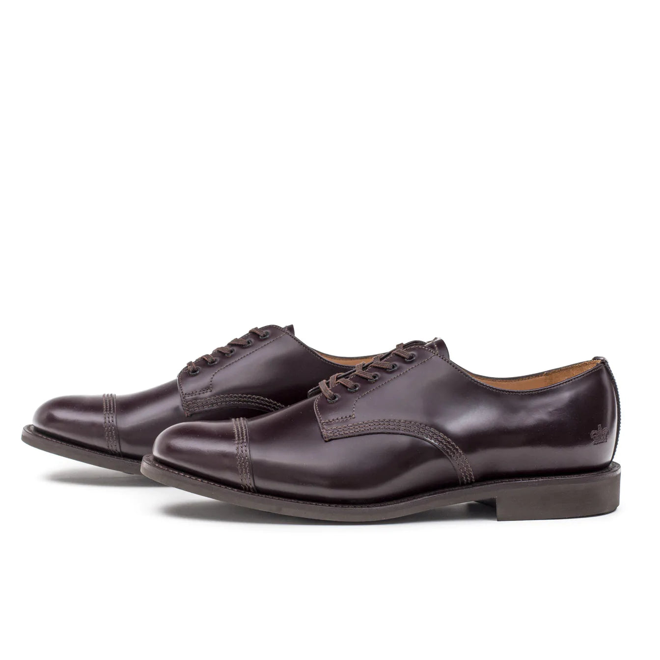 1128R Military Derby Shoe - Burgundy Leather