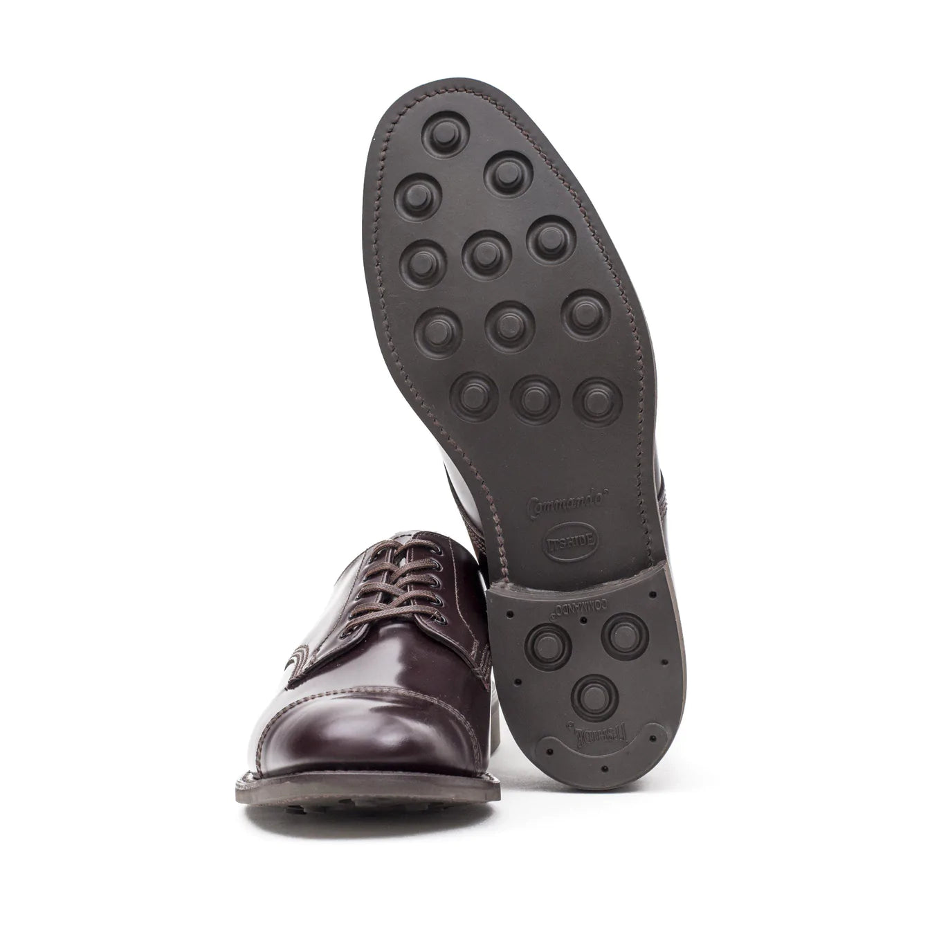 1128R Military Derby Shoe - Burgundy Leather