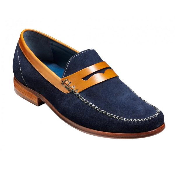 William - Navy Suede / Cedar Calf