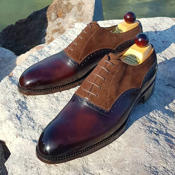 Bond Oxford - Brown Museum Calf / Brown Suede