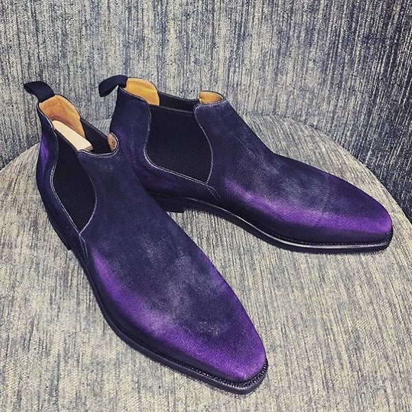 Bella - Aubergine Patina Suede