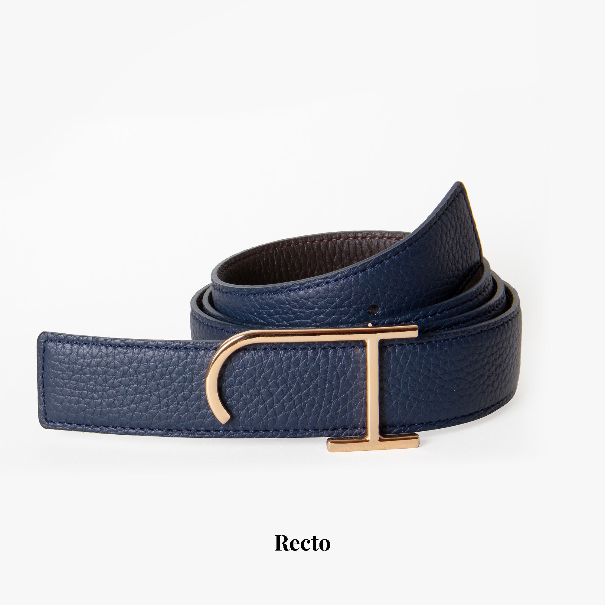 JH Pink Gold Buckle - Navy / Ebony Bull