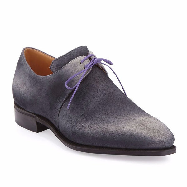 Corthay Arca - Aubergine Suede Patina