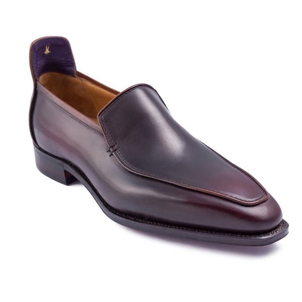 Brighton - Aubergine Calf Patina